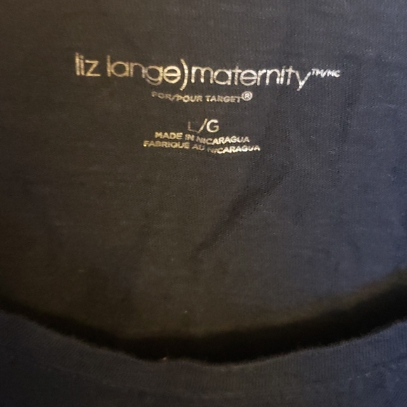 2/$5 Liz Lange maternity Sz L top - Picture 2 of 2